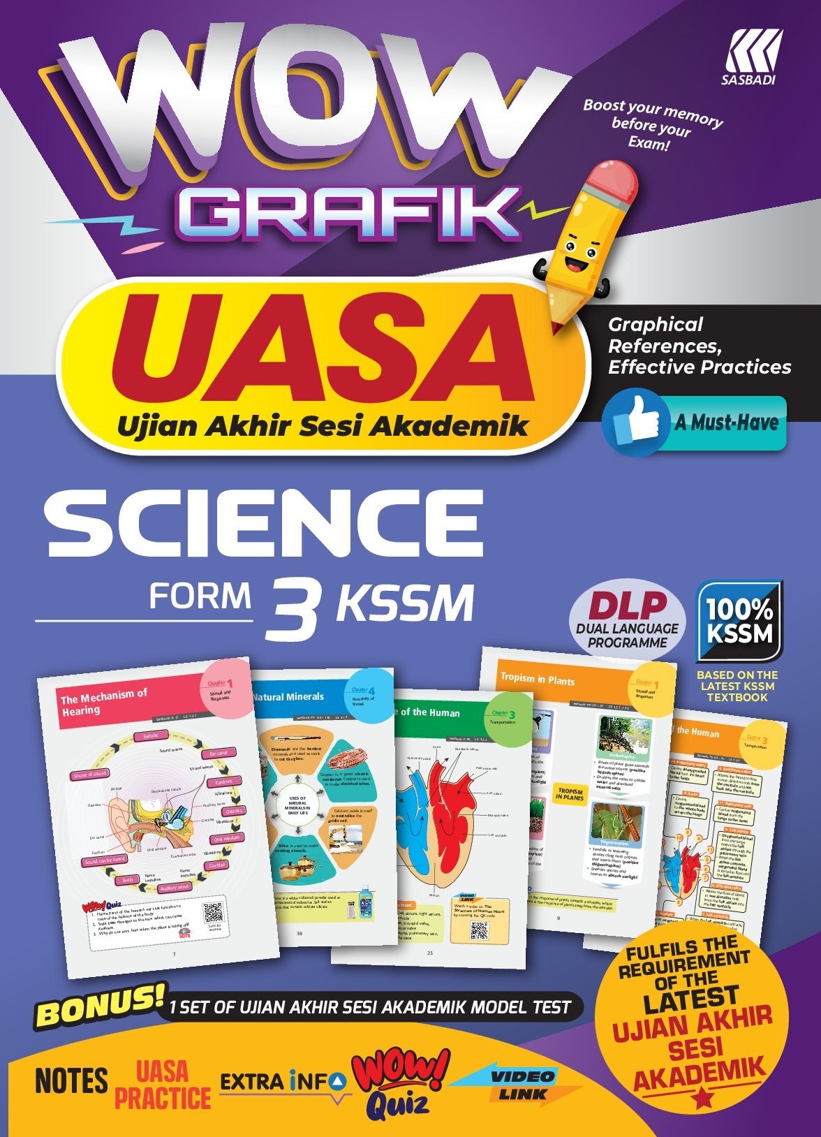 WOW GRAFIK UASA KSSM SCIENCE FORM 3 Cover